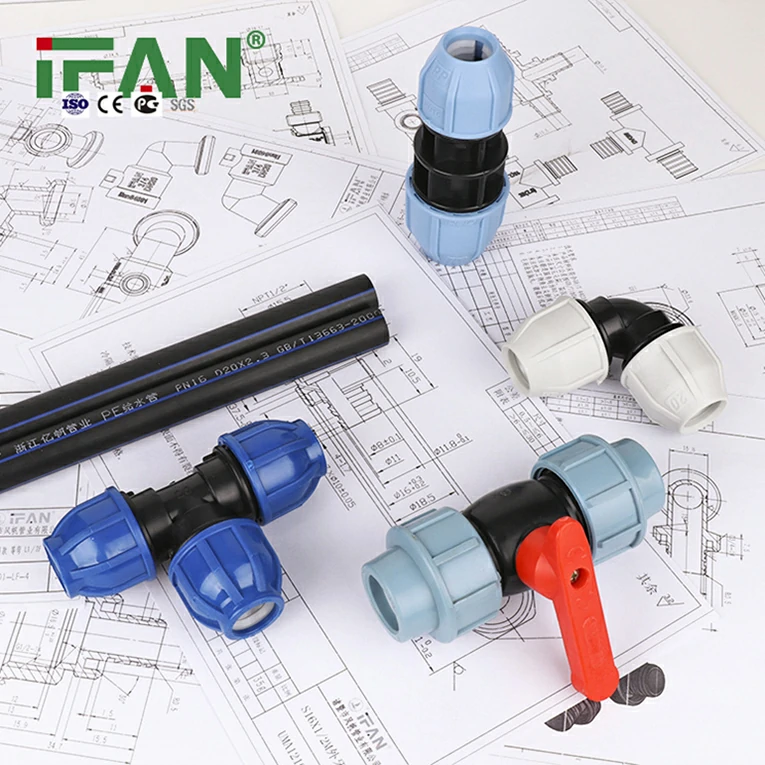 Acessórios para tubos HDPE e resistência UV