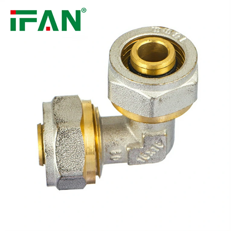 Acessórios de compressão de latão para cotovelo