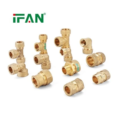 Encaixe de compressão de tubo de cobre IFAN